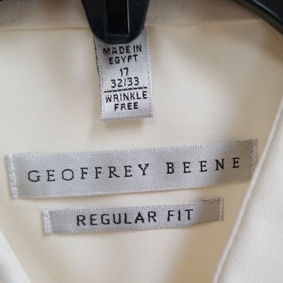 Geoffrey Beene Dress shirt - Almond NWT 17x32/33 - Picture 3 of 3